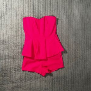 Neon Jumpsuit with Peplum (NEW)